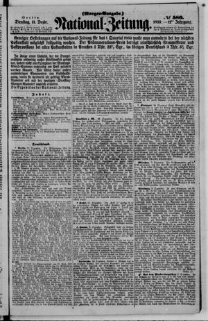 Nationalzeitung vom 13.12.1859