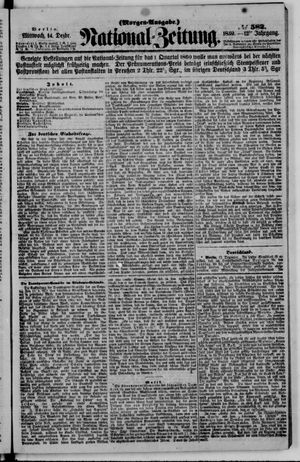 Nationalzeitung vom 14.12.1859