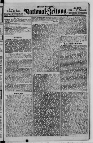 Nationalzeitung vom 16.12.1859