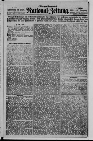 Nationalzeitung vom 22.12.1859