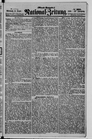 Nationalzeitung vom 28.12.1859