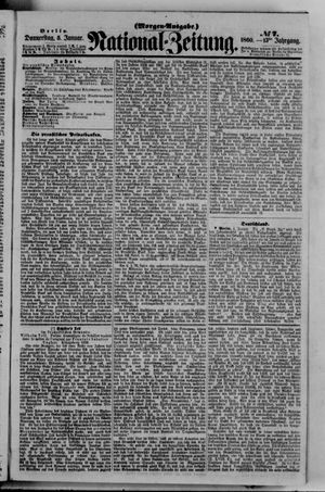 Nationalzeitung vom 05.01.1860