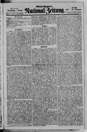 Nationalzeitung vom 07.01.1860