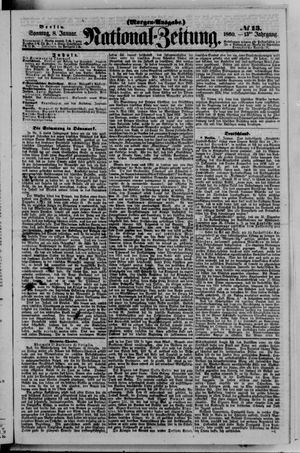 Nationalzeitung vom 08.01.1860
