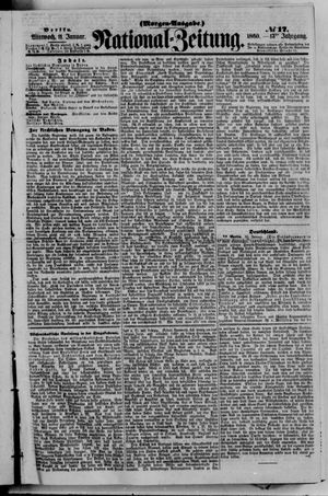 Nationalzeitung vom 11.01.1860