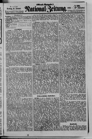 Nationalzeitung vom 13.01.1860