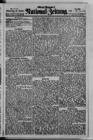 Nationalzeitung vom 26.01.1860