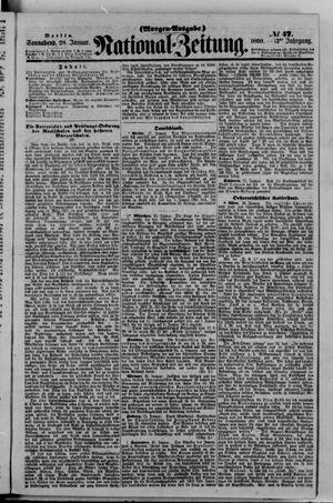 Nationalzeitung vom 28.01.1860