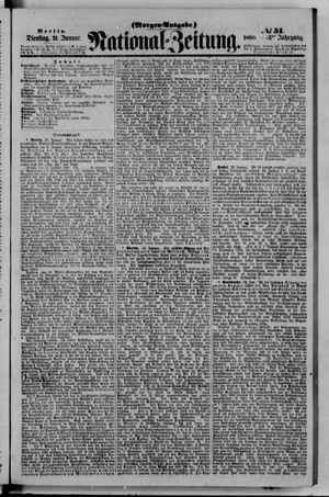 Nationalzeitung vom 31.01.1860