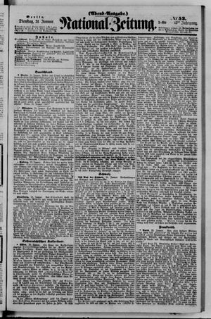 Nationalzeitung vom 31.01.1860