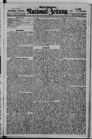 Nationalzeitung vom 04.02.1860