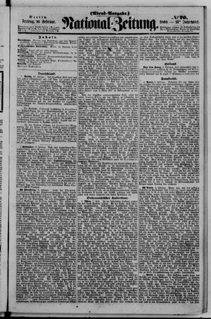 Nationalzeitung vom 10.02.1860