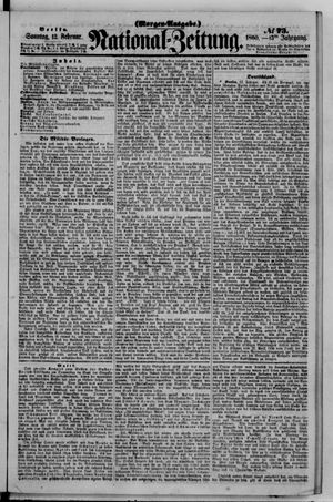 Nationalzeitung vom 12.02.1860