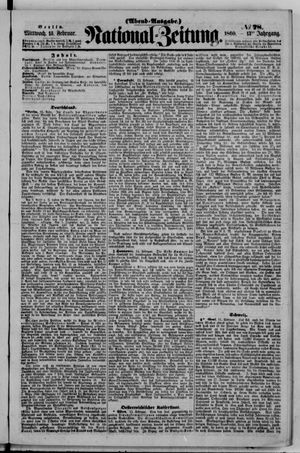 Nationalzeitung vom 15.02.1860