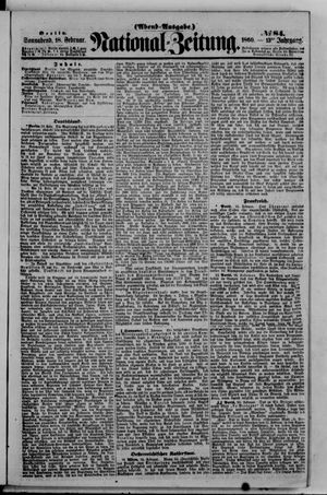 National-Zeitung vom 18.02.1860