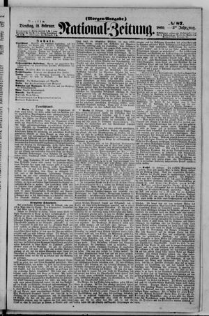 Nationalzeitung vom 21.02.1860