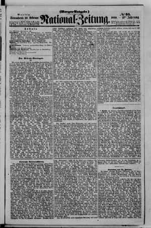 Nationalzeitung vom 25.02.1860