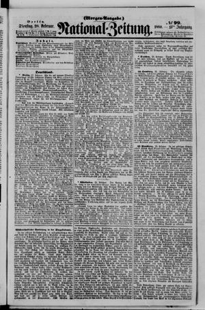 National-Zeitung vom 28.02.1860