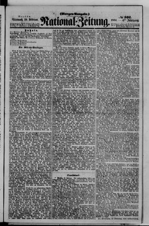Nationalzeitung vom 29.02.1860
