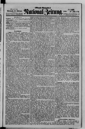 Nationalzeitung vom 29.02.1860