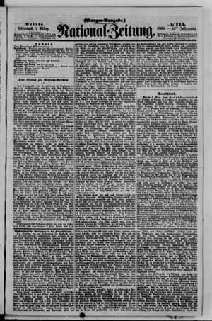 Nationalzeitung vom 07.03.1860