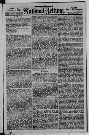 Nationalzeitung vom 25.03.1860