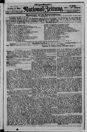 Nationalzeitung vom 27.03.1860