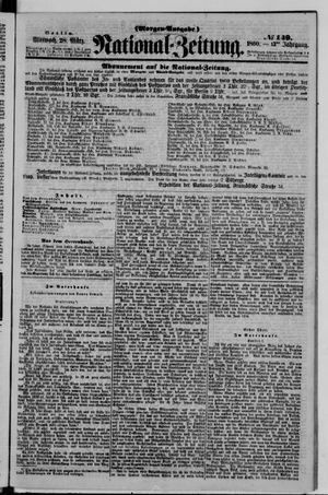 Nationalzeitung vom 28.03.1860