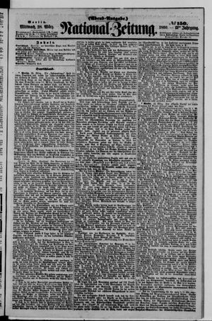 Nationalzeitung vom 28.03.1860