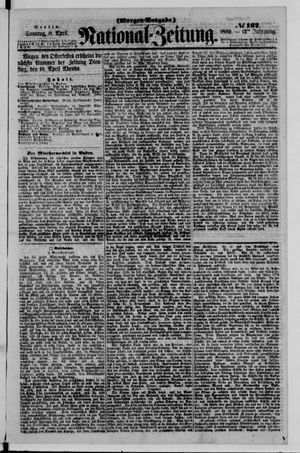 Nationalzeitung vom 08.04.1860