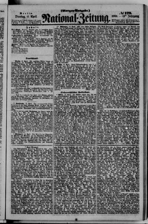 Nationalzeitung vom 17.04.1860