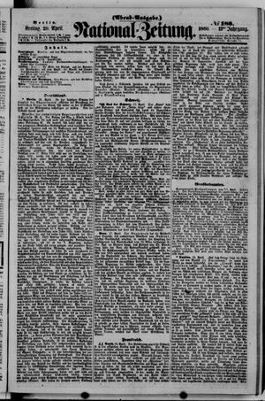 Nationalzeitung vom 20.04.1860