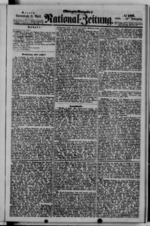Nationalzeitung vom 21.04.1860