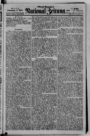National-Zeitung vom 28.04.1860