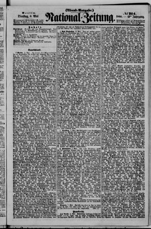 Nationalzeitung vom 08.05.1860