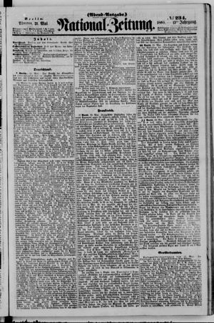 National-Zeitung vom 21.05.1860