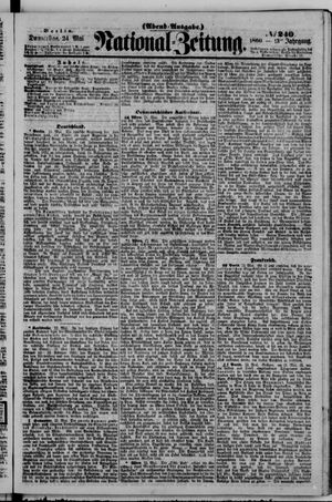 Nationalzeitung vom 24.05.1860