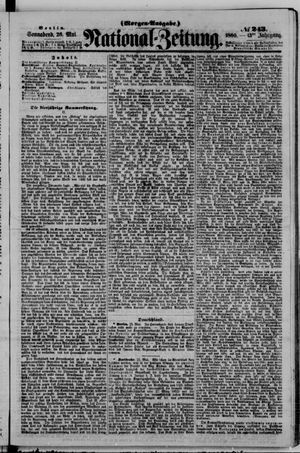 Nationalzeitung vom 26.05.1860