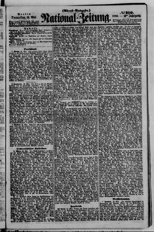 Nationalzeitung vom 31.05.1860