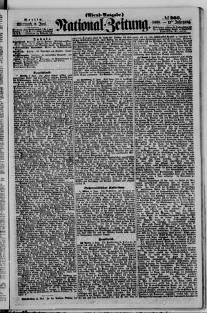 Nationalzeitung vom 06.06.1860