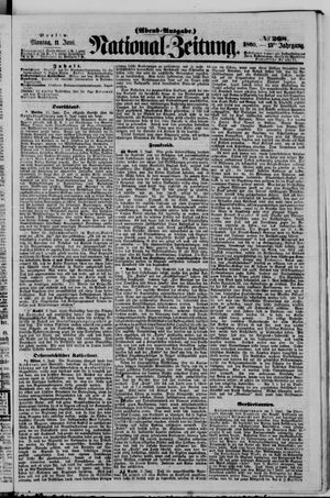 Nationalzeitung vom 11.06.1860