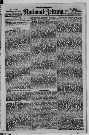 Nationalzeitung vom 28.06.1860