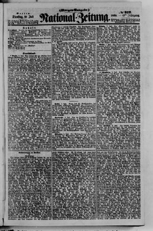 Nationalzeitung vom 10.07.1860