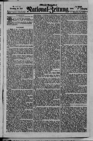Nationalzeitung vom 10.07.1860