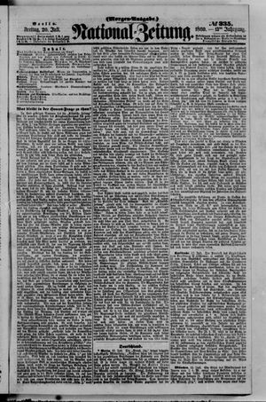 Nationalzeitung vom 20.07.1860
