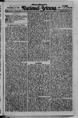 Nationalzeitung vom 21.07.1860