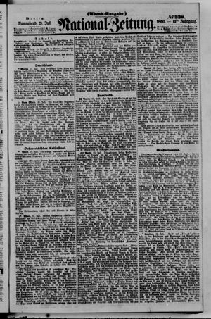 Nationalzeitung vom 21.07.1860