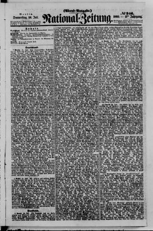Nationalzeitung vom 26.07.1860