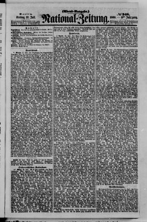 Nationalzeitung vom 27.07.1860