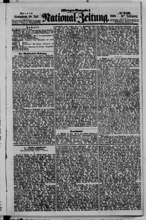 Nationalzeitung vom 28.07.1860